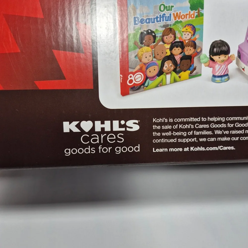 Fisher-Price Little People Our Beautiful World Book Purple Ice Cream Truck Kohls